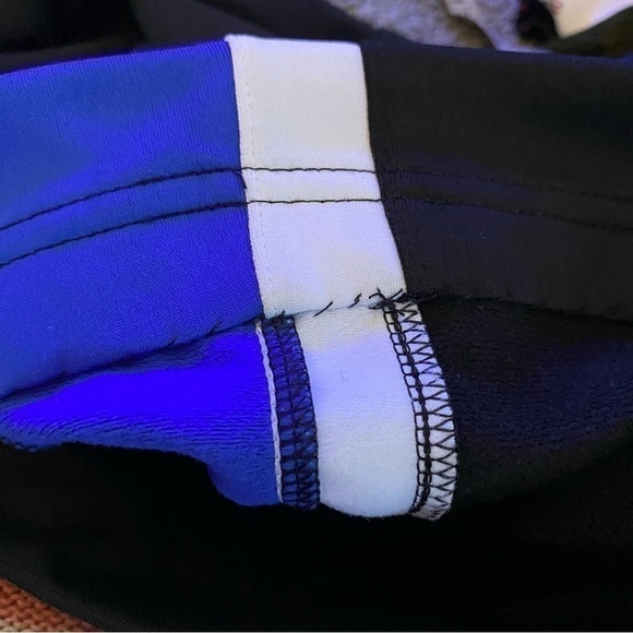 Y2K Nike Stripe Track Pants Black Medium 8-10 ALTERED/HEMMED - Picture 6 of 6